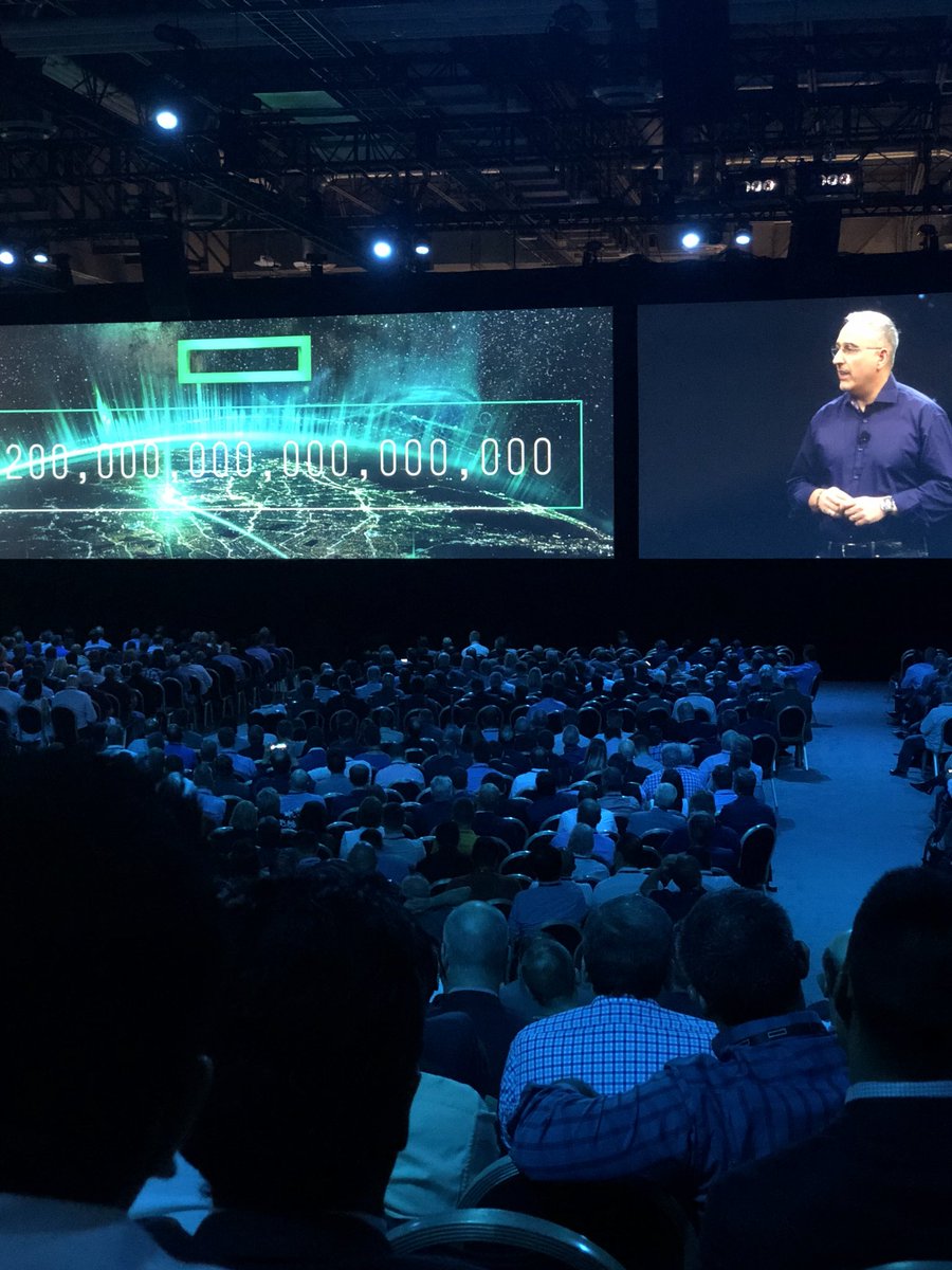 ShannonRHulbert's tweet image. Data is growing and being distributed edge centric, cloud enabled. #HPEDiscover2018 @HPE_Discover @HPE