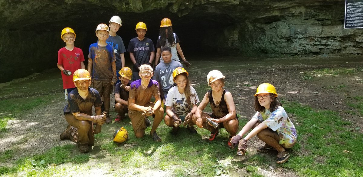 Coachwalk1021's tweet photo. Cave tours in Outdoor U this week...65 degrees for at least an hour a day! https://t.co/w38HQ6dXY5