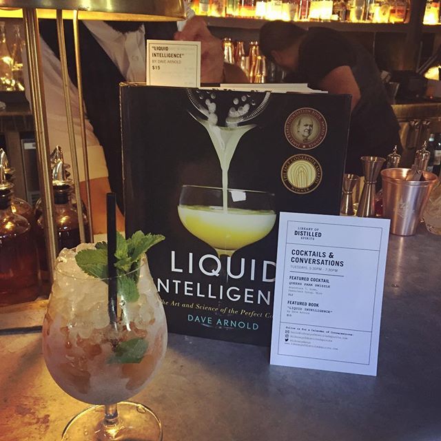 TrishaMink's tweet photo. Epic disappointment that I didn’t get to meet the author tonight, @cookingissues but enjoyed the inspired Queens Park Swizzle and some great company! #liquidintelligence #bartender #libraryofdistilledspirits #spirits #alwayslearning #alwaystrying #cockta… https://t.co/wqTz10mNy4 https://t.co/dGdTv7li9D