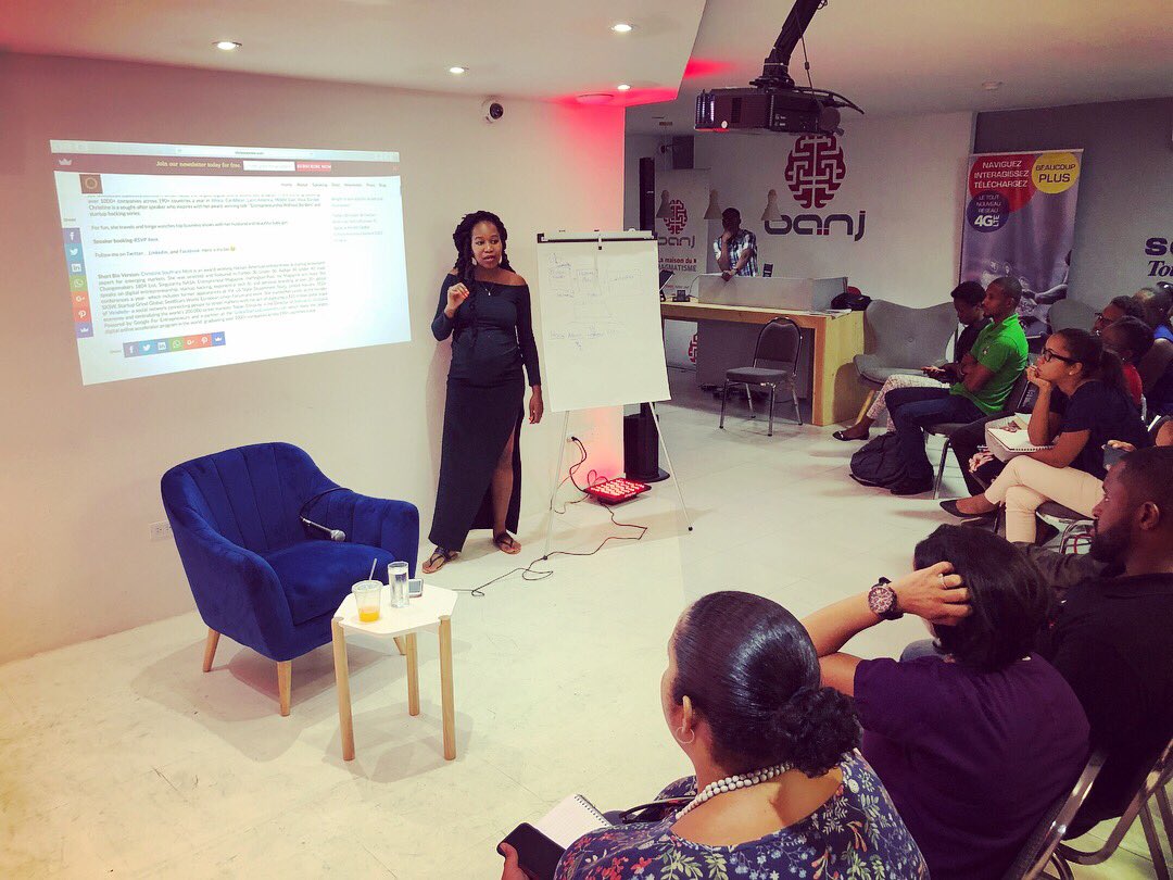 marcalainb's tweet photo. OMG @Christinesntim from @HaitiTSummit is currently on fire at @banjht teaching Haitian women how to monetize their brand! #HaitiTechWeek #TechWeek @TechweekInc #HaitiTechSummit2018 https://t.co/MGcJIyIwYB