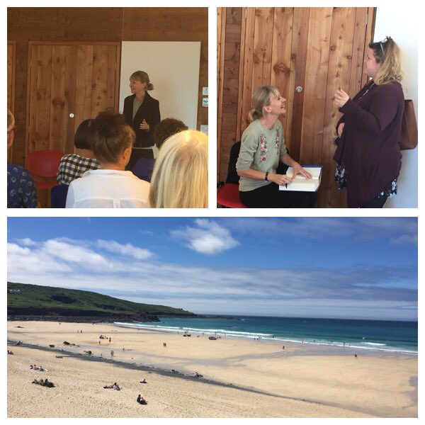 A lovely afternoon event with @katemosse in beautiful St Ives. Thank you Alice at  @stivesbooks the sun finally came out too! 🌞🌞#IBW18 @MantleBooks #burningchambers 🔥📘