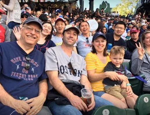NortheasternSEA's tweet photo. Boston Red Sox vs Seattle Mariners last Sat. Always an event to look forward to for NU alumni from all generations who now live in the Pacific Northwest. #RedHuskies https://t.co/uOj3a9gvFY