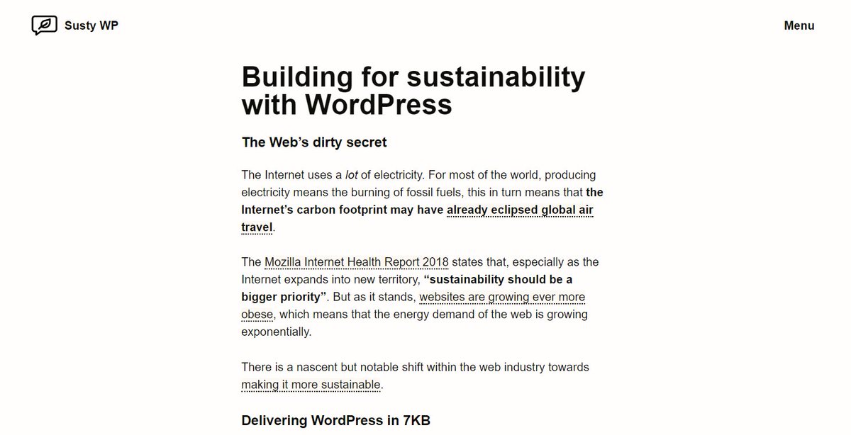 askcompexperts's tweet image. We're so inspired by this website! How can your business commit to a sustainable internet? If you've got a resource-heavy website that needs updating, we can help! Get in touch with us to learn more about our new web design services. loom.ly/SsC1bVc