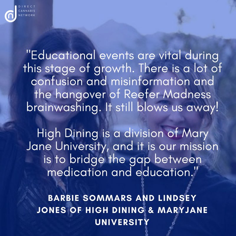 _DCNetwork_'s tweet photo. Barbie and Lindsey, Founders of High Dining and MaryJane University speak on the important of cannabis events, to read more visit https://t.co/UH0Qn2oyFz #highdining #cannabisevents #events #maryjaneuniversity #cannabiscommunity #entrepreneurs #startups #community #dining https://t.co/I5cRnODD8T