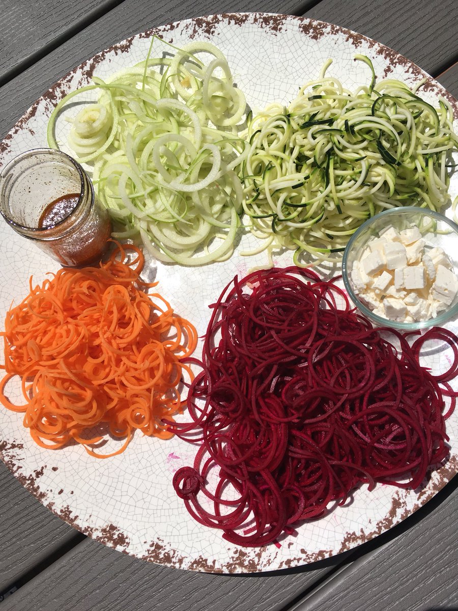 RDLaurie's tweet photo. Be sure to tune into @CTVMorningAtl tomorrow for a delicious way to fill #halfyourplate
#rdrecipe #spirilized ❤️ #lovemyjob https://t.co/Fpzf6ewFPm