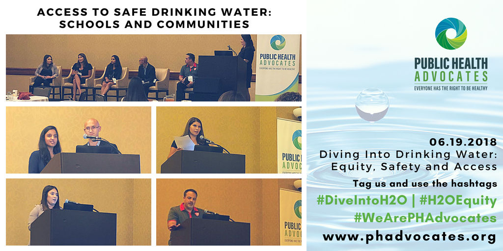 WeArePHA's tweet photo. Valuable information from the speakers in the ACCESS TO SAFE DRINKING WATER: SCHOOLS AND COMMUNITIES session! Thank you @Standfordmed @CAFoodPolicy @WeArePHAdvocates #selfhelpenterprises @ChiPubSchools #DiveIntoH2O #H2Oequity #WeArePHAdvocates https://t.co/p6Dscmn2tL