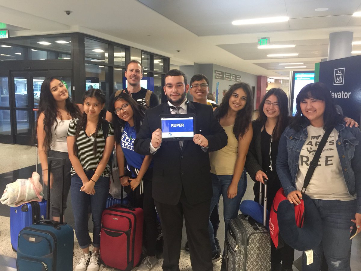 ScienceTS's tweet photo. We made it to the dorms! The team is practicing for their presentation tomorrow @GareyHighPUSD #PUSDdoesScience #InvenTeam https://t.co/Fzs215wKSh