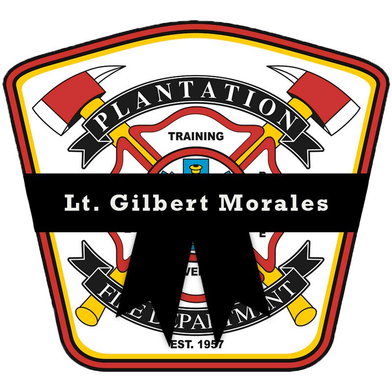 PlantationFire's tweet photo. It is with heavy hearts we announce the sudden passing of one of our own. Lt. Gilbert Morales was apart of the #PFD family for 4 years. Lt. Morales was assigned to #FireStation62 where he served @PlantationFLA. Our heartfelt sympathies are with his family. #RIPBrother #PFDStrong https://t.co/GEBaNC4HtO