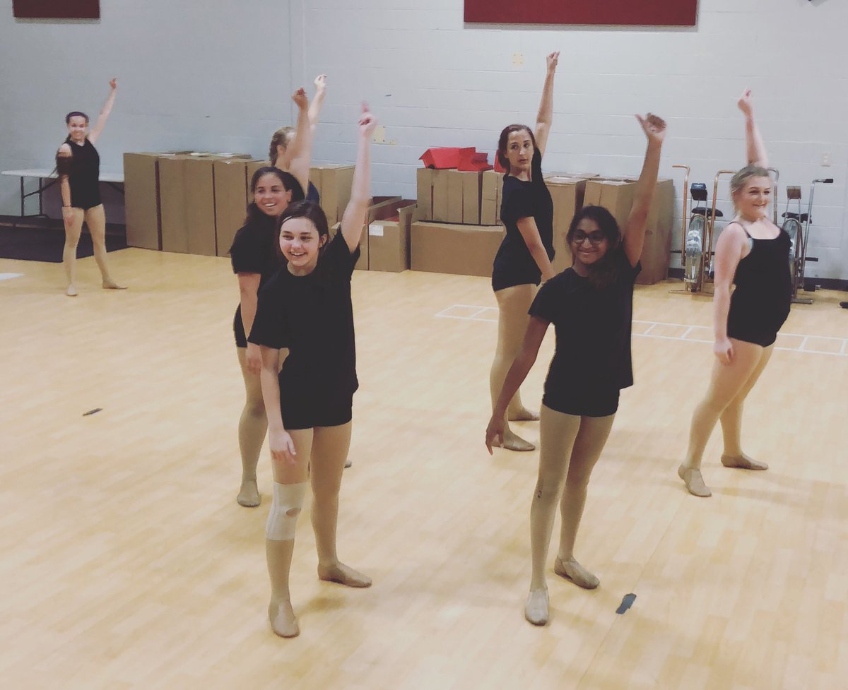 Action shot from today’s practice! We are all smiles and getting our routine ready for <a href="/UDAnews/">UDA</a> dance camp! ❤️ #redbirdpride #ahsredbirds #ahsdanceteam #udadancecamp2018