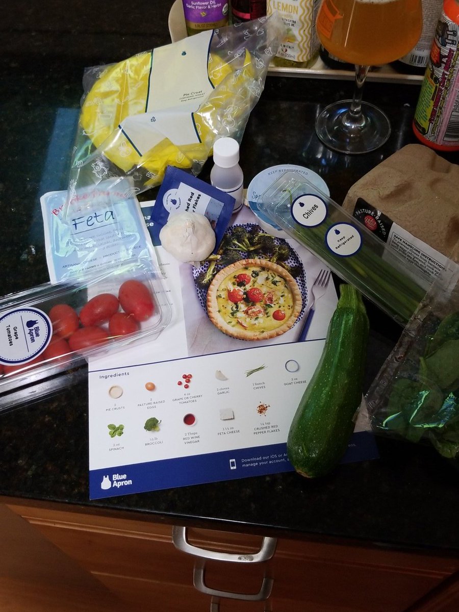 flukertog's tweet photo. @blueapron I dont see any broccoli here do you?  I guess roasted zucchini instead? https://t.co/PqV7XY3cW8