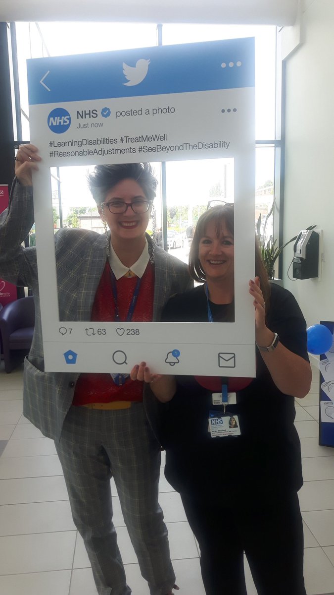KUttley's tweet photo. Thank you @signabilityuk for all your help and creativity in making our #treatmewell selfie frame. It really was the highlight of our @mencap_charity learning disability awareness week launch @UHNM_NHS 

@CombinedNHS @NHSStokeCCG @SoTCityCouncil @DougieMacStoke @mpftnhs https://t.co/P3yyfRg6IY