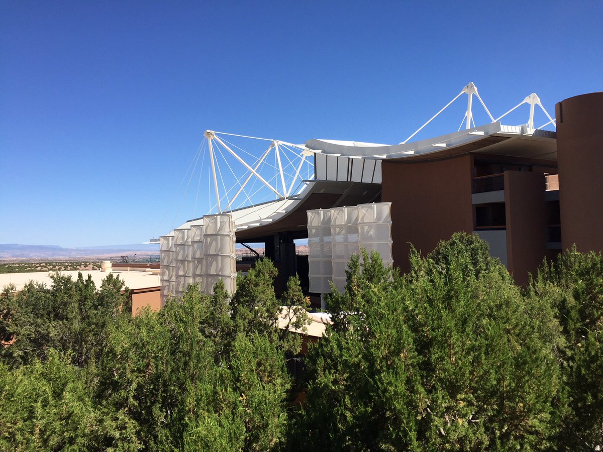 palmeralpha1's tweet photo. The beautiful ⁦@santafeopera⁩ 

#DrAtomic will be presented here for the 1st time this season. Los Alamos lies in the distance on the left side of this pic. 

This presentation will be both breathtaking &amp; historic. https://t.co/pBr6tzqVSe