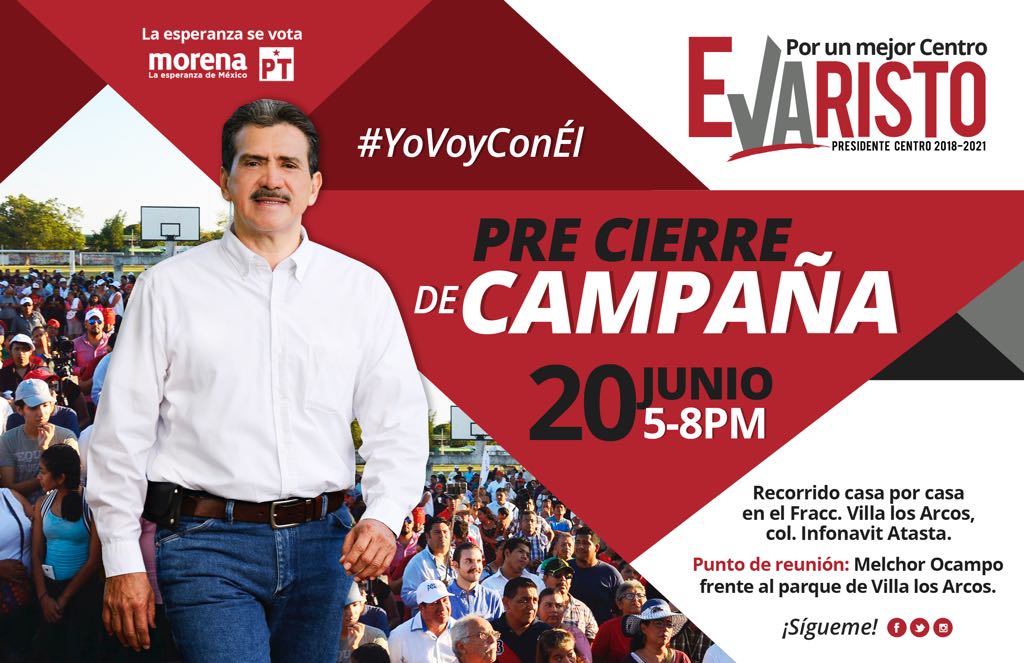 OrvelinHerrera's tweet photo. 3er #PreCierre de campaña de Evaristo Hernández Cruz
#3ErPreCierre
#VillaLosArcos
#17Horas
#EVAristoVa
#PresidenteMunicipal
#Centro
#HEGO https://t.co/O1TcdNsZsJ