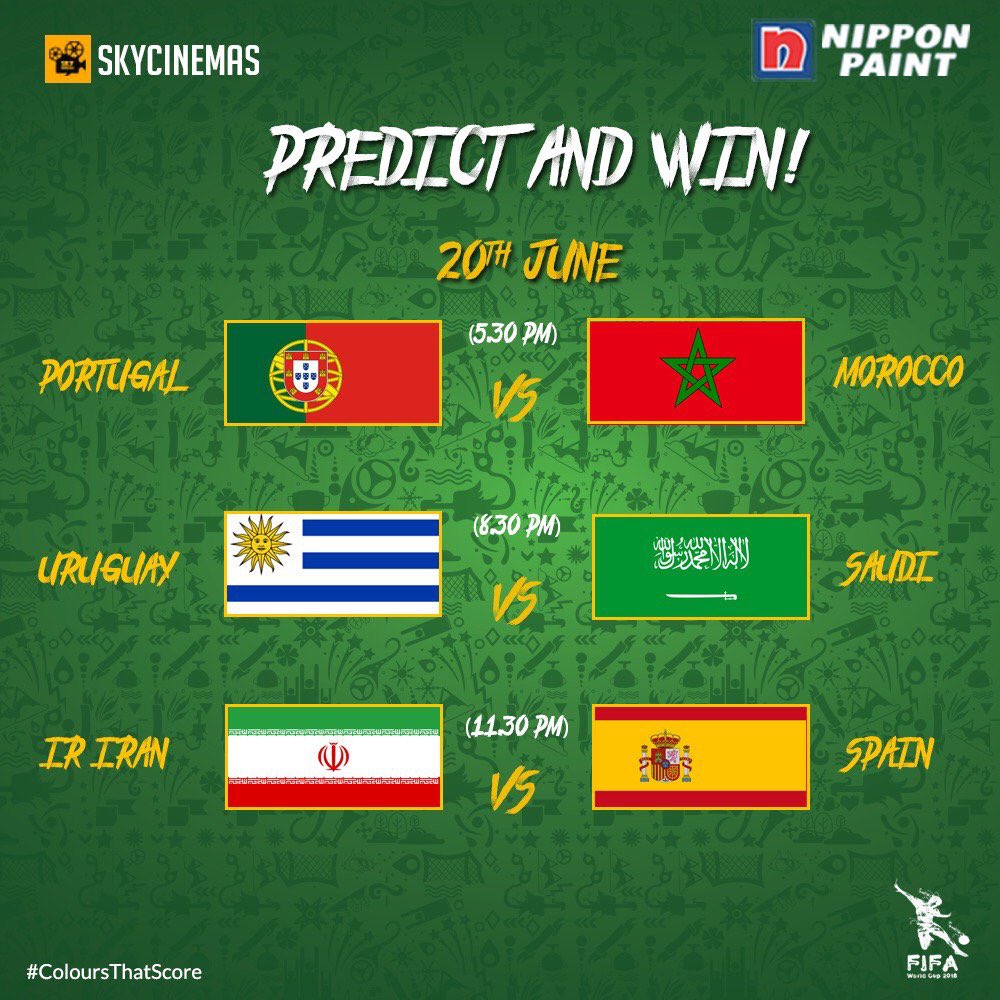 hellolalit's tweet image. Luis Suarez (Uruguay) will score the most number of goals on today.

@NipponIndia 

#NipponPaint #ColoursThatScore #FifaWorldCup2018 #WorldCup⁠ ⁠ #Rusia2018⁠ ⁠ #POR⁠ ⁠
#URU 
@aartee0064 @misty_basu @rehanak55