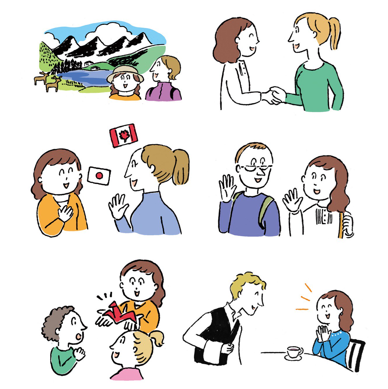 ササキサキコ 大人のための旅行英会話 ナツメ社 のイラストを描きました T Co Jdvjkssvsc Twitter