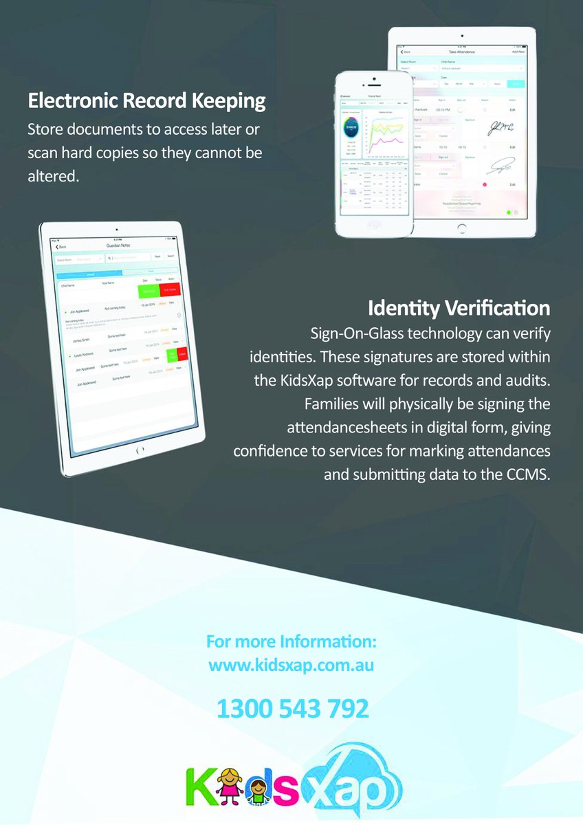 KidsXap's tweet photo. Be ready for the upcoming regulation changes with KidsXap's Sign-On-Glass Technology! Automatically record actual sign-in and sign-out times with our cutting edge technology! https://t.co/cwWYLbiqCF