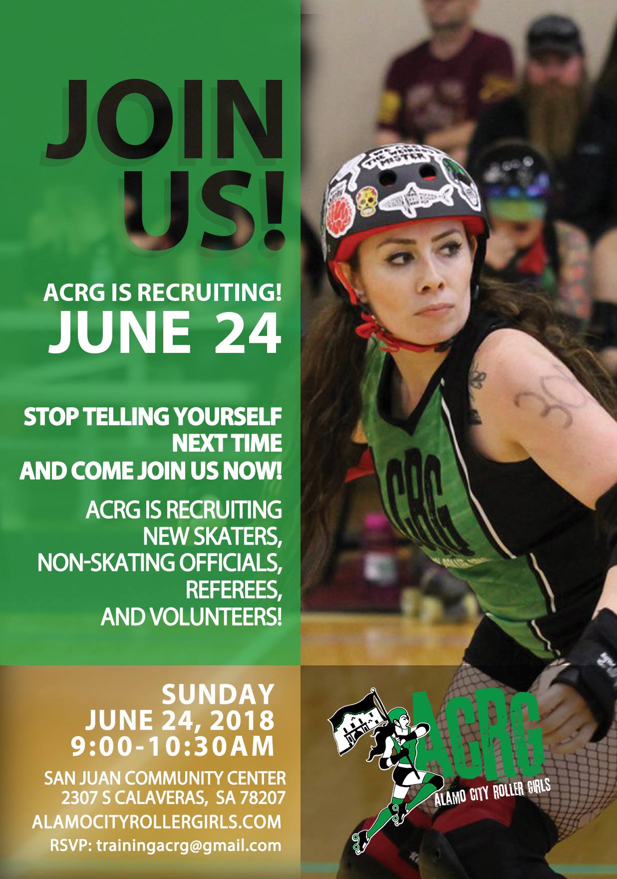 Alamo City Roller Derby on X: &ldquo;Now&rsquo;s your chance! Come by and see 