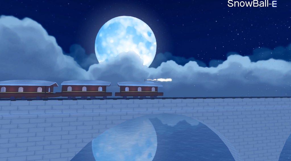 ValencioGame's tweet photo. Quick look into our super top secret #Kickstarter Demo Under development . 

#indie #crowdfunding #adventure #train #moon #art #indiegame #gamedev #gamedevelopment #unity3D https://t.co/h3cPaQwkQT