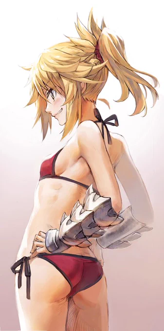 ビキニ姿で戦いreadyモードレッド #FGO #FateGO #fgo 