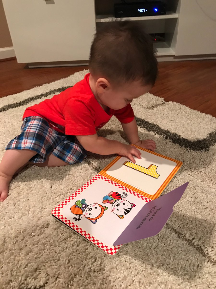 Liwei_Lin1's tweet image. Chase’s favorite book. He loves flipping through the pages. 
 #DollysLibrary #imaginationlibrary