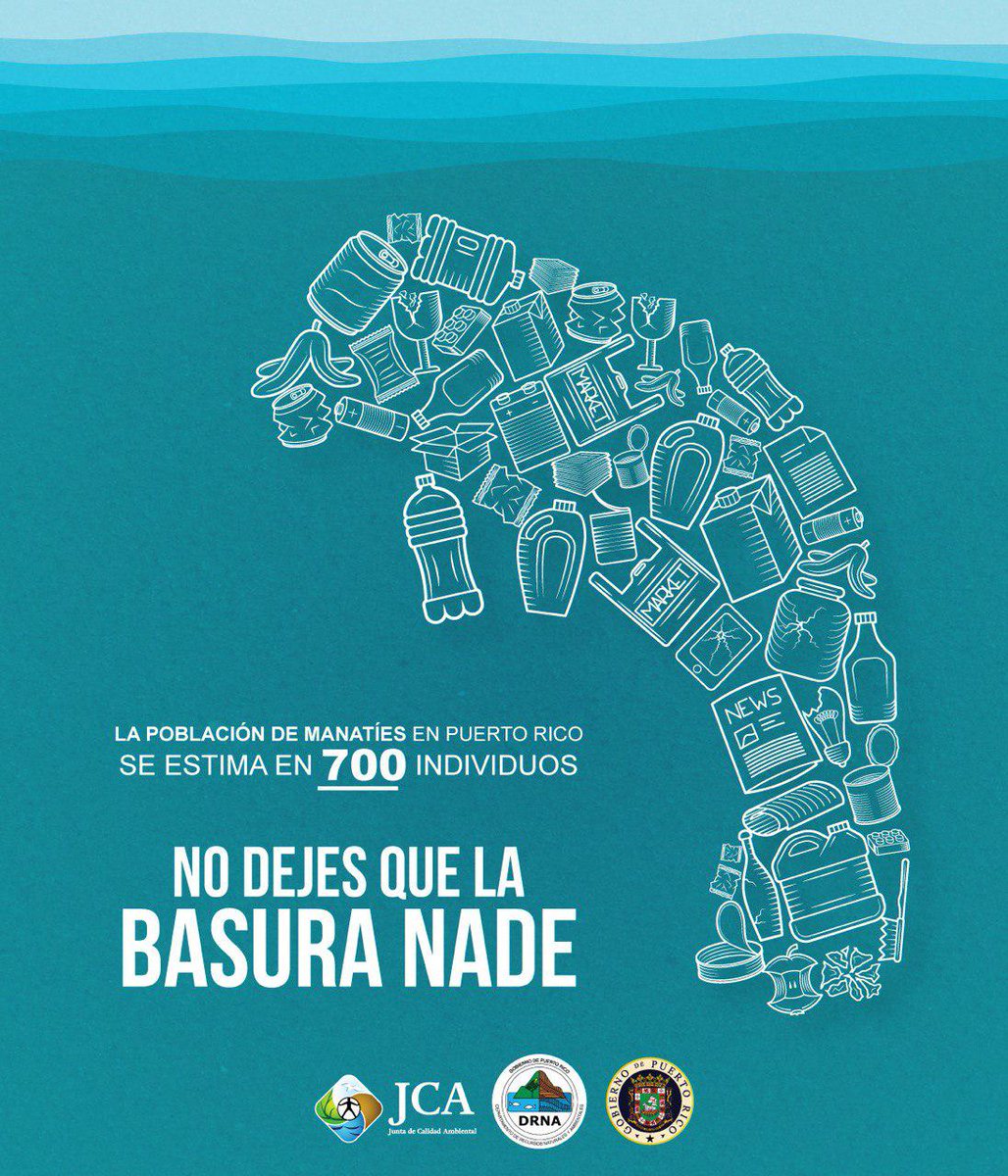 Con cada desperdicio 🚯que recojas en la playa 🏖️  ayudas a que la población se mantenga. Detalles ➡️ wp.me/p7g6HX-biP #NoDejesQueLaBasuraNade
