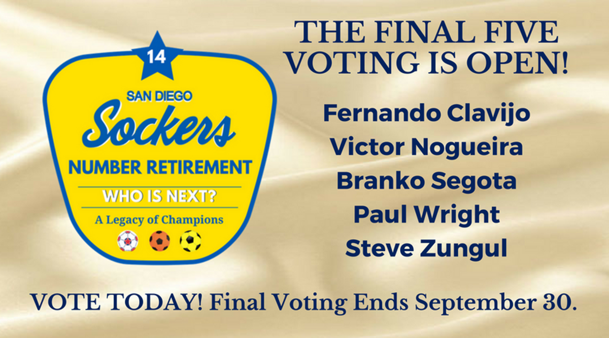 San Diego Sockers On Twitter Vote For The Next Legendary
