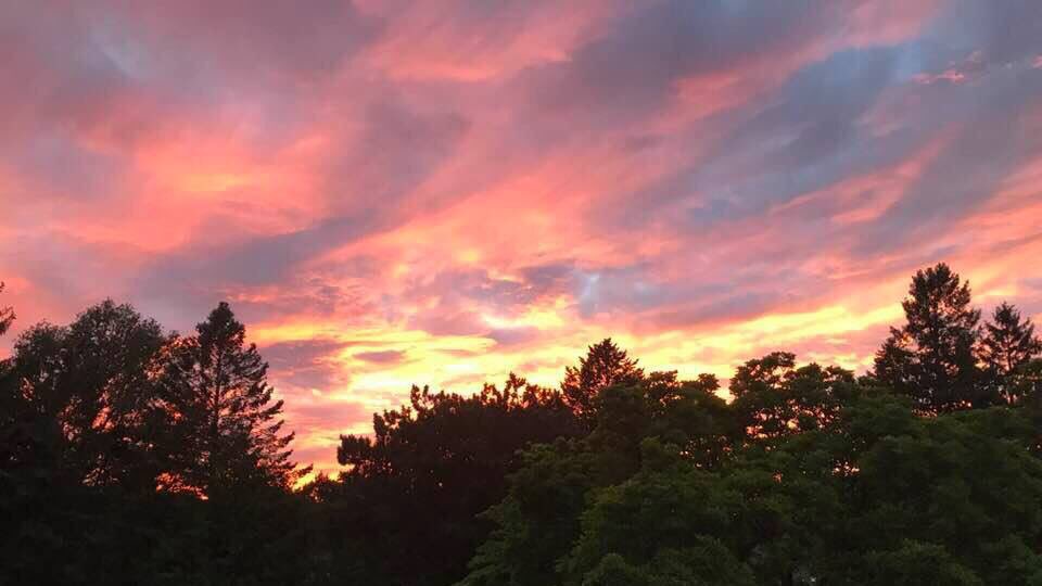 LisaSLisson's tweet photo. What a beautiful sunset tonight and feeling grateful for this moment right here and right now 💕 #BurION #Canada https://t.co/LmUYsP7tCa