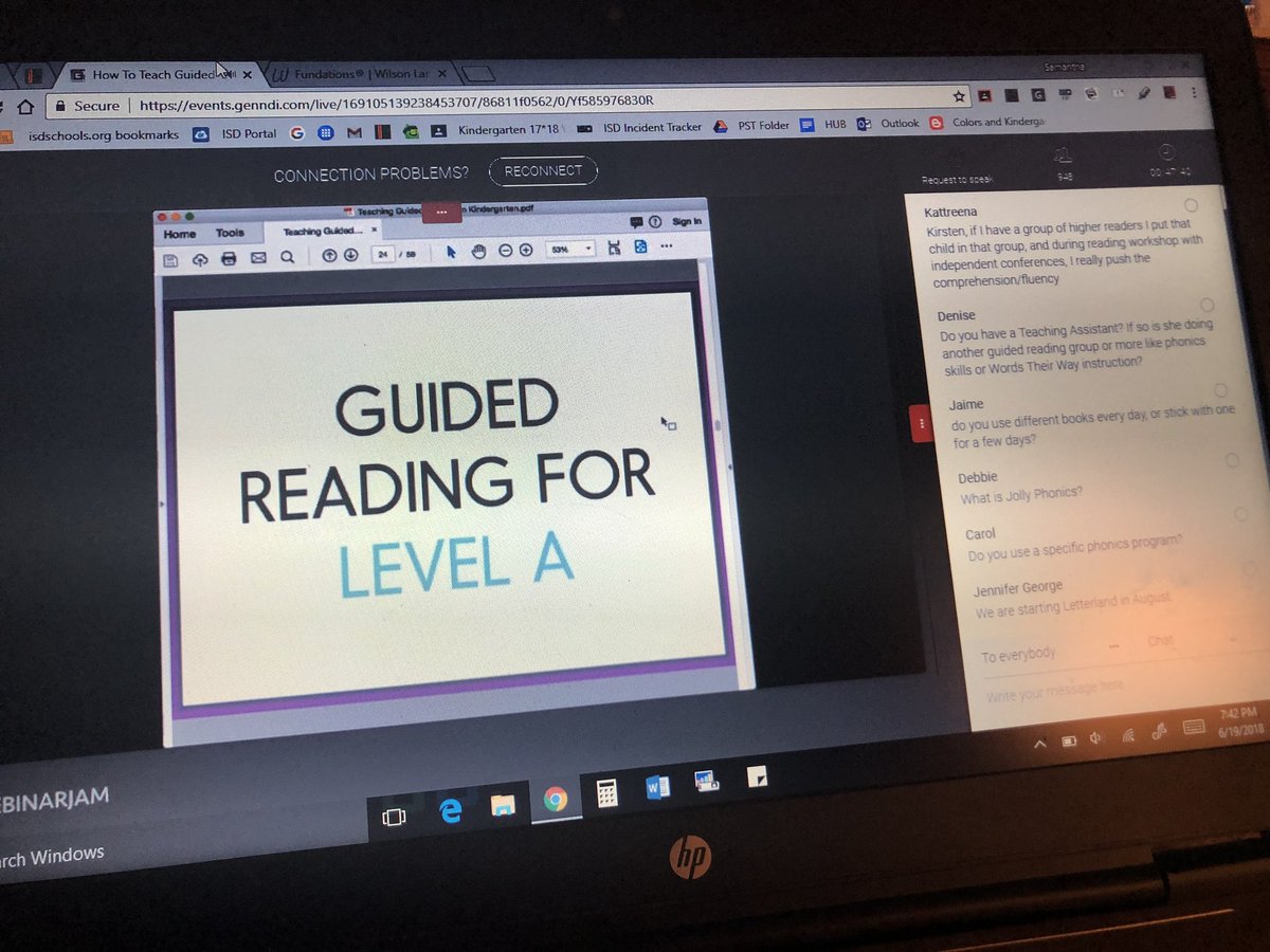 MrsWilliamsLSR7's tweet photo. Just listened to my first webinar over teaching guided reading in Kindergarten. SO INFORMATIVE. I canโt wait to listen to all the others she has planned this summer! #learningattheprimarypond #webinars #selfPD https://t.co/OBvQ0KjPtu