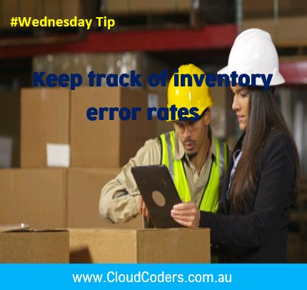 cloudcodersau's tweet image. #WednesdayTip Keeping track of #inventory errors can provide you key insights into areas that should be improved. #WMS #warehousemanagement