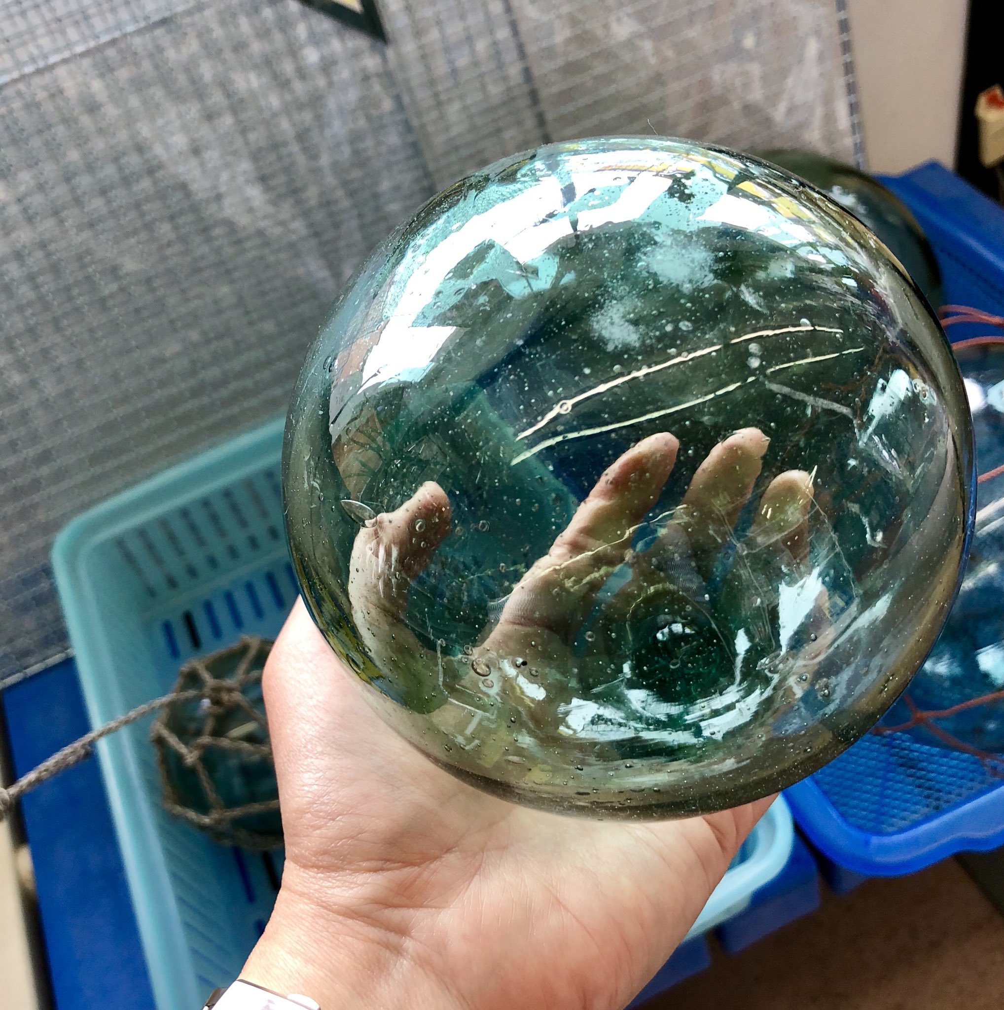 ウエダ釣具店 稚内 ガラスの浮き玉 大中小 ご自由にどうぞ 無料 大はバレーボールくらいございます インテリアにどうかしら 釣具店 ガラス 浮き玉 ウエダ釣具店 稚内 ガラスの浮き玉 大中小 ご自由にどうぞ 無料 大はバレーボールくらいございます インテリアにどうかしら 釣具店 ガラス 浮き玉