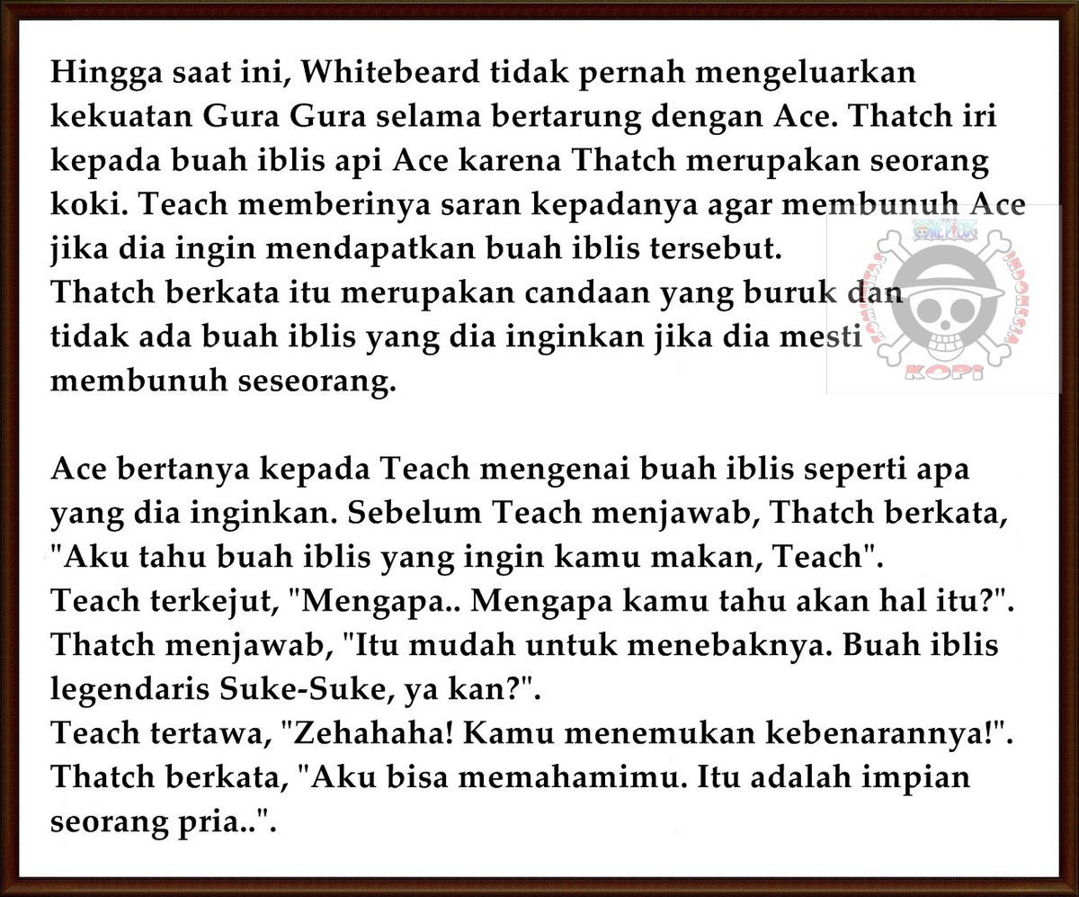 Supportmangaplus One Piece Novel A Vol 2 Chapter 5 Part 1 English Summary Thanks To Sandman Trans To Bahasa By Kopi T Co Aqamjacymr T Co Drkjcw7yxp