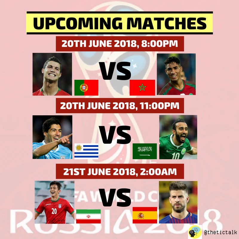 thetictalk's tweet photo. Good morning guys! Sudah ready untuk tonton perlawanan bola sepak Piala Dunia Rusia 2018? Haaa, admin tengok malam ni punya game pasukan dia hebat2 belaka! Siapakah favourite anda? @FIFAWorldCup @LiveWorldNews18 #WC2018 #WorldCup #PialaDunia2018 https://t.co/m2Eifxq3m2