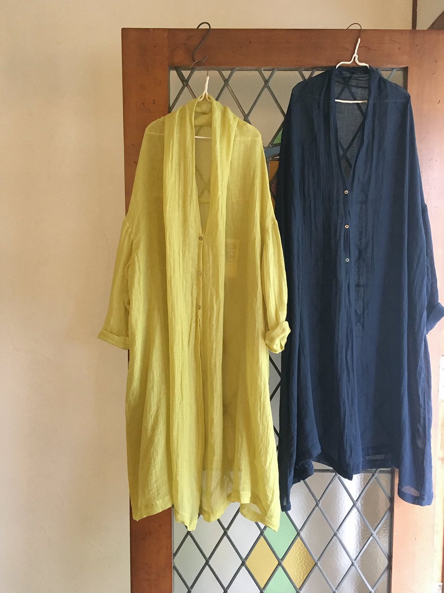 Nest Robe自由が丘店 Twitterissa New Arrival 鮮やかな色合いのローブが入荷致しました リネンガーゼ素材で涼しげに お洋服のアクセントにいかがでしょうか リネンガーゼローブワンピース Yellow T Co Qmrb0oa5sn 22 000 Tax Nestrobe ネスト