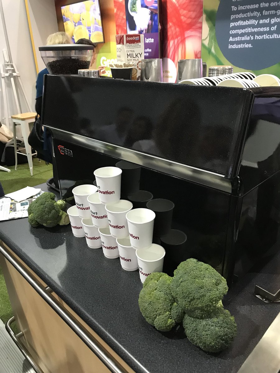 Time for some #broccolatte at #HortCon18 <a href="/Bayer4CropsAU/">Bayer AU 🇦🇺 | Crop Science</a>