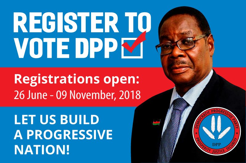 DPPWoyee's tweet photo. #Voter Registration for #Malawi Tri-Partite #Elections is commencing from the 26th of June to the 9th of November. 

Please register to VOTE for the #DPP. Let us build a progressive nation. https://t.co/N3oy2ZvOHZ