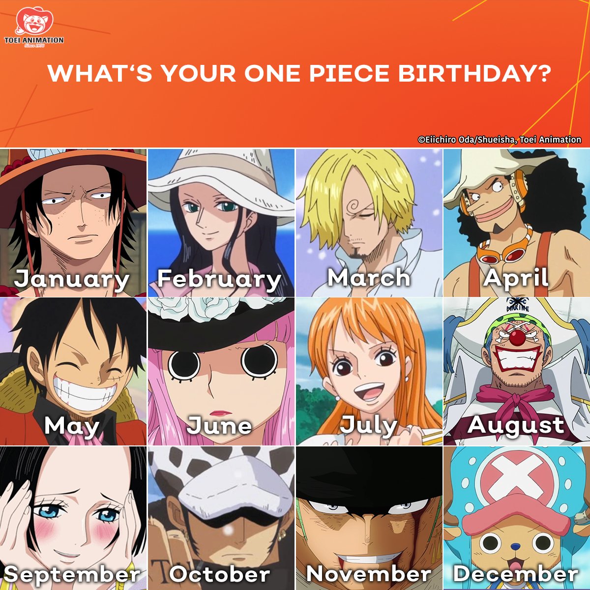 Crunchyroll on Twitter "Post your One Piece birthday, go!!…