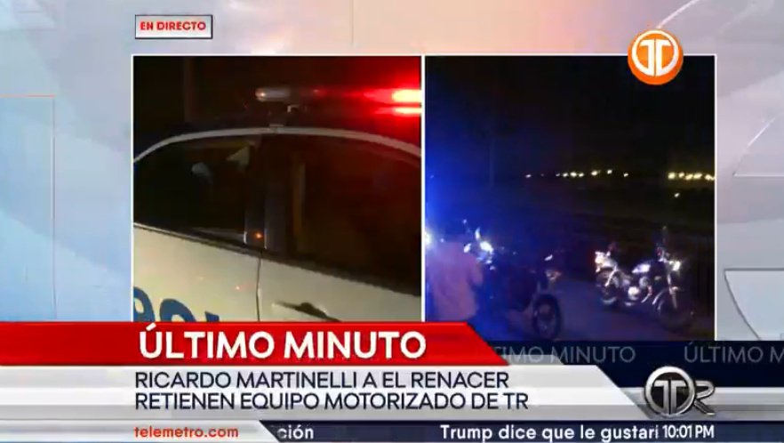 Detienen a motorizados que daban cobertura al traslado del expresidente Ricardo Martinelli a la cárcel El Renacer, sin informar los motivos concretos. <a href="/ROLANDODAVIDD/">ROLANDO DELGADO</a> #TReporta
