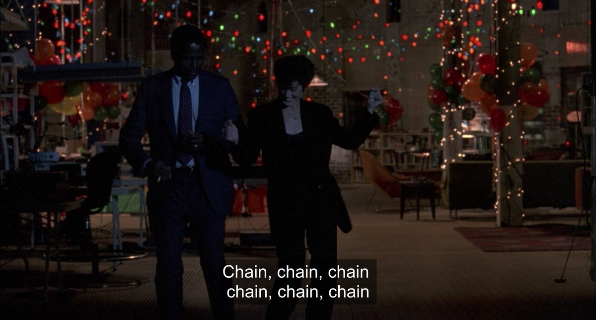 Liz (Mary McConnell) dancing with some of the team members in SNEAKERS to Aretha Franklin's "Chain of Fools" (apt!) conveys so much about the characters in so little time. it's such good, concise storytelling 