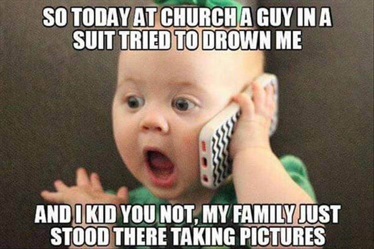 paulsanton's tweet image. Today at #church a #priest tried to #drown me!