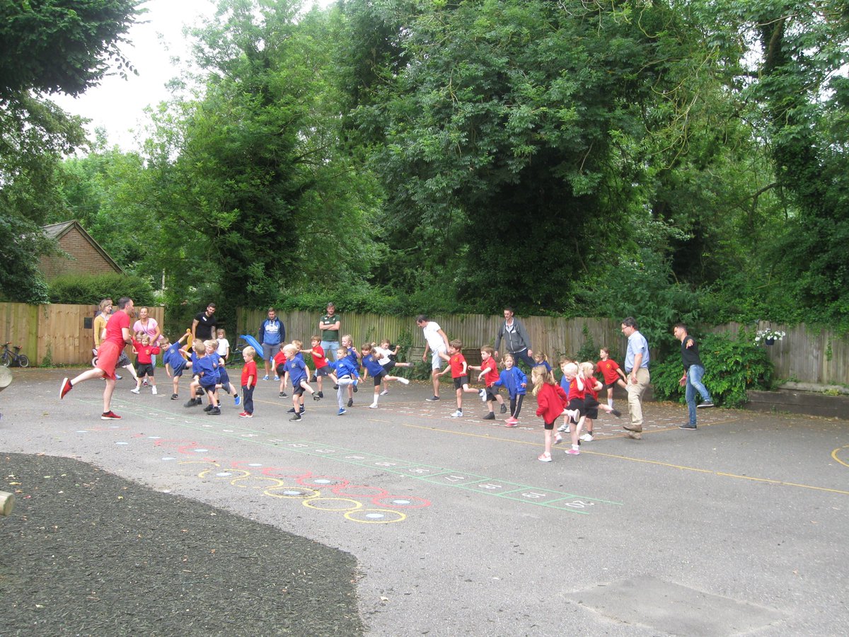 Father's Day here at Barkway School  Dad's are enjoying the fitness and dance