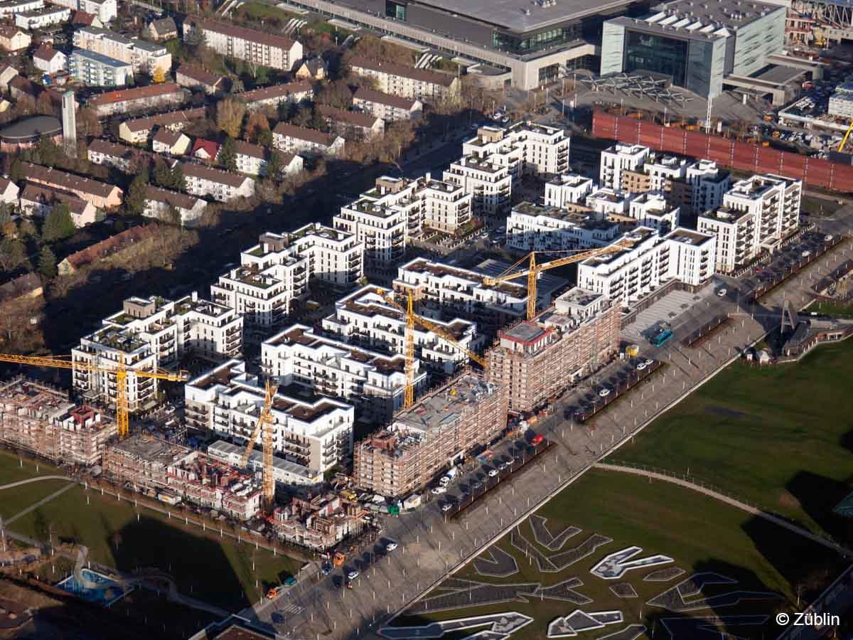 Schöner wohnen in Frankfurt: Für einen neuen Wohnkomplex im Versaille/Louise-Marie Park liefert Caverion die Gewerke Heizung, Lüftung und Sanitär. fal.cn/yfh0