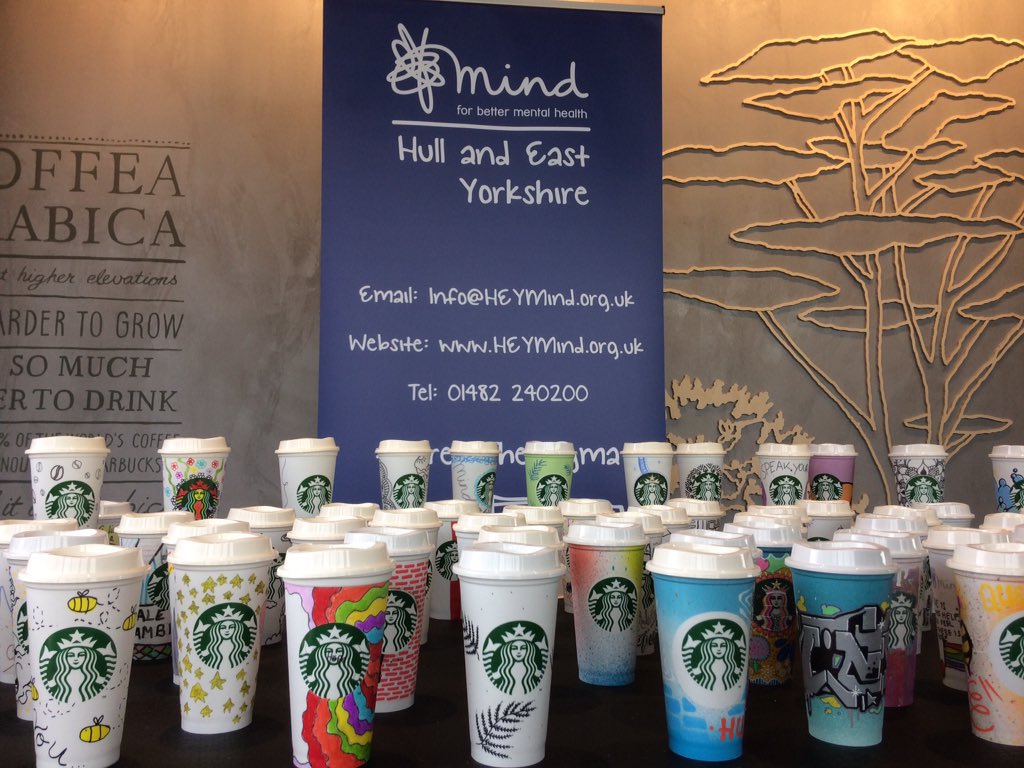 So excited about Starbucks opening on Clough Rd &amp; these amazing cups on sale to raise money for <a href="/MindHEY/">Hull & E. Yorks Mind</a> - thank you <a href="/nelly_melly/">Melissa</a> <a href="/Gemb16/">gemmab</a>