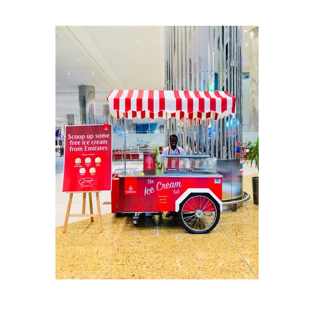 ZeriahTravels's tweet photo. Travel with the best and get the best of services.
Emirates Airline is full of Suprises😆. Complimentary ice cream before boarding🍧
#Zeriahtravels #summerseries#Phuket #emirates #travel #tours #flights #complimentaryservice #traveladdict #summer18 #solotraveller #traveldiary https://t.co/MUNvBTClsy