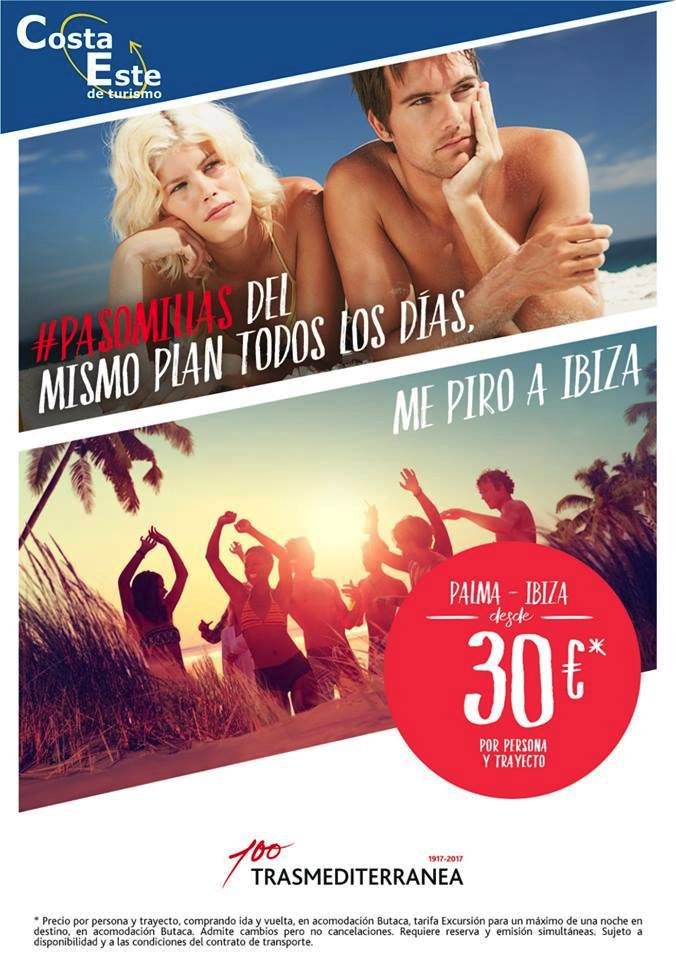 deviajeo's tweet photo. ¡Este verano disfruta al máximo! Pregunta en nuestra agencia.
#CostaEsteMurcia #Transmediterranea #Pasomillas #Barcelona #Baleares #Palma #Ibiza #Valencia #Peninsula #España #Viajar #Escapadas #FelizMiercoles #RegalaEscapadas #RegalaViajes #Regalos #ViajarEsSaluld #IslasBaleares https://t.co/h863b6uSkB