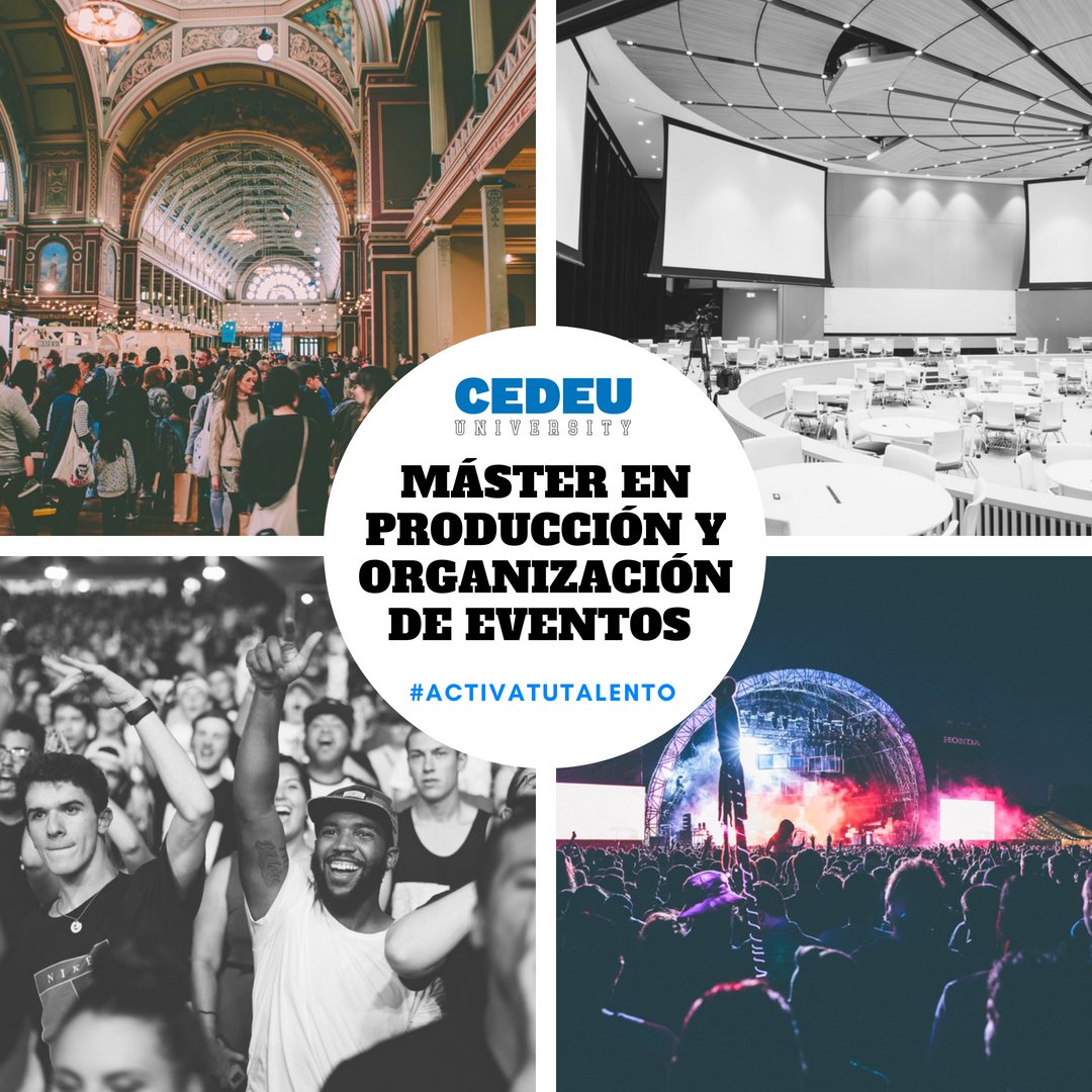 CEDEUoficial's tweet image. La organización de #eventos es uno de los pilares básicos de la gestión estratégica de una empresa. Hazte experto en ese importante sector con el #máster OFICIAL en organización de eventos. ¡Infórmate en nuestra página web o consúltanos sin compromiso! goo.gl/eMD3we