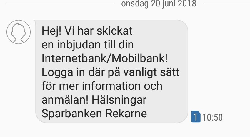 _WebFooL_'s tweet image. Hej @Swedbank!
Är detta äkta eller är det någon som försöker fiska mobilt bankid?