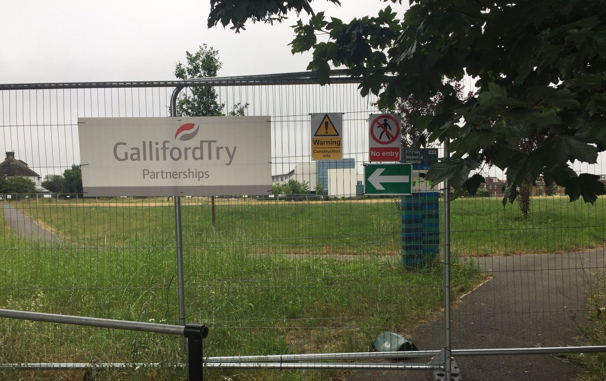 Two months ago this valued green space was boarded up. No information boards or timescale - what's going on? <a href="/gallifordtry/">Galliford Try</a> <a href="/BarnetCouncil/">Barnet Council</a>