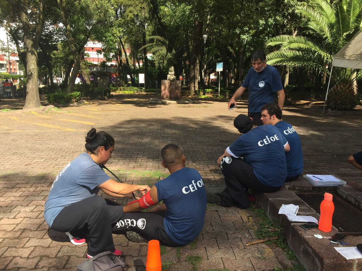 USARM's tweet image. El examen físico que se aplica al personal activo y de reciente ingreso no es limitativo para la participación, pero se realiza semestralmente para conocer la progresion de alumnos y operadores #BA18 #CEFOE #USARM