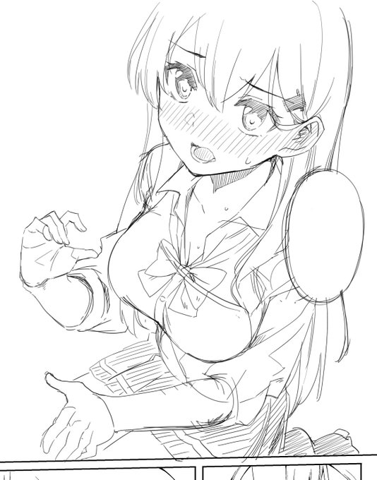 サクっとラフ描けると気持ちええんじゃ☺ 