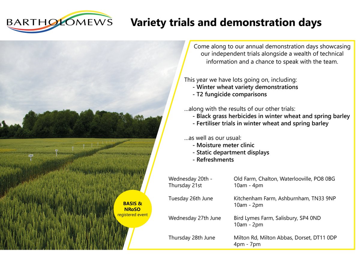 BartsAgri's tweet photo. Today is the first of our #trial days, showcasing our independent #fungicide trials -  https://t.co/PXUCvUekxD 
 #cropprotection #independenttesting #farm365 https://t.co/4R86lmnP0n